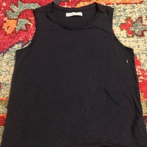 Abercrombie & Fitch Navy Sleeveless Muscle Tank